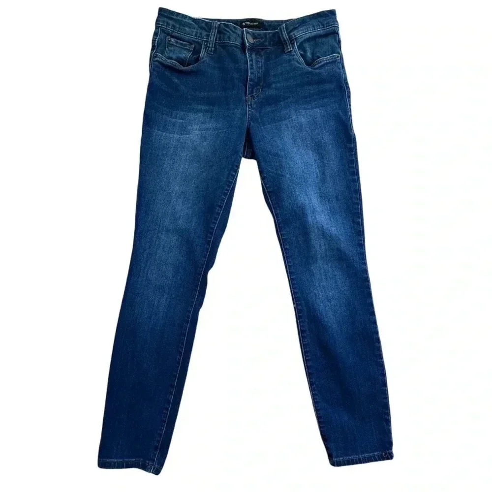 STS Dark Blue Denim Jean Pants- Emma Ankle Skinny. High Rise. Size 28